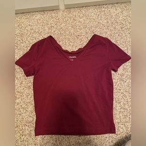 Women’s Wild Fable maroon crop top | Size S